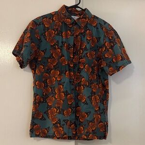 David Shepherd, Hawaii button down butterfly Shirt